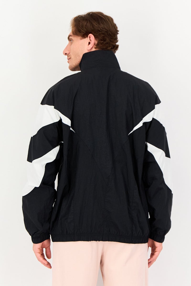 adidas Originals Men Sportswear Fit Long Sleeve Outdoor Track Jacket, Black - Image 2